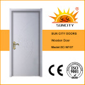 Puerta de madera de la teca sólida modelo popular del macizo (SC-W107)